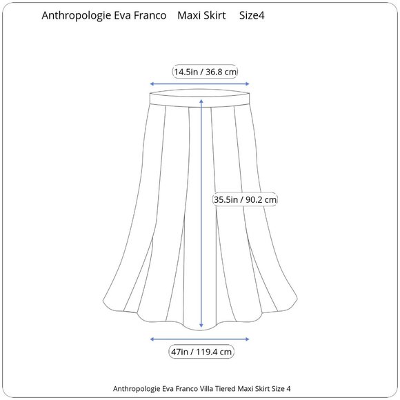 Anthropologie Eva Franco Villa Tiered Maxi Skirt - Picture 7 of 10